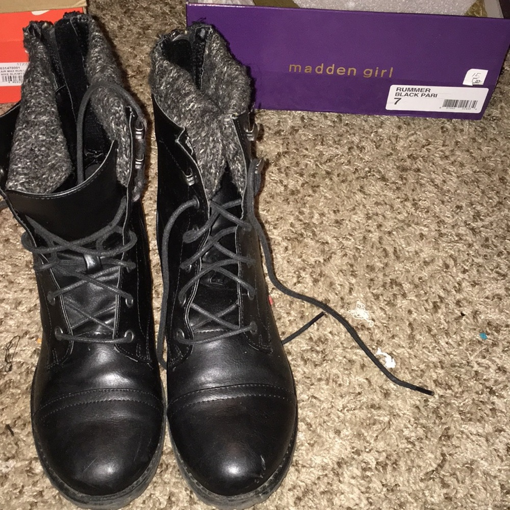 Madden girl combat boots